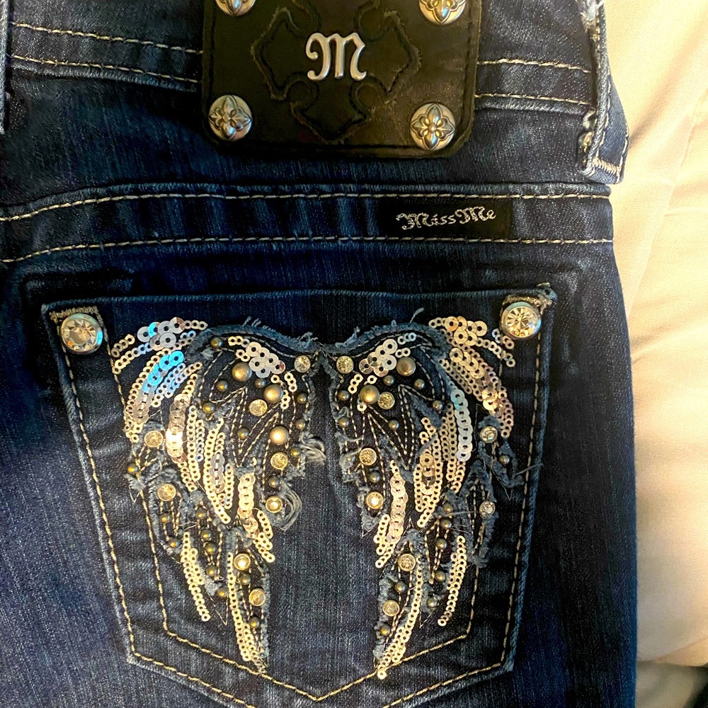 Miss Me Jeans with wings on pockets